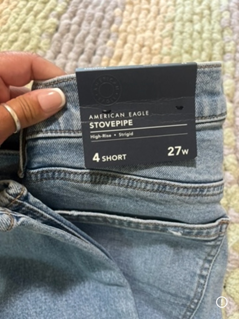 American Eagle high wasted stovepipe jeans